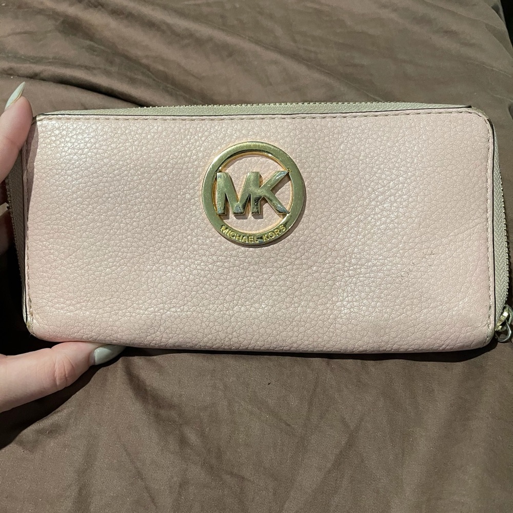 Light pink MK wallet